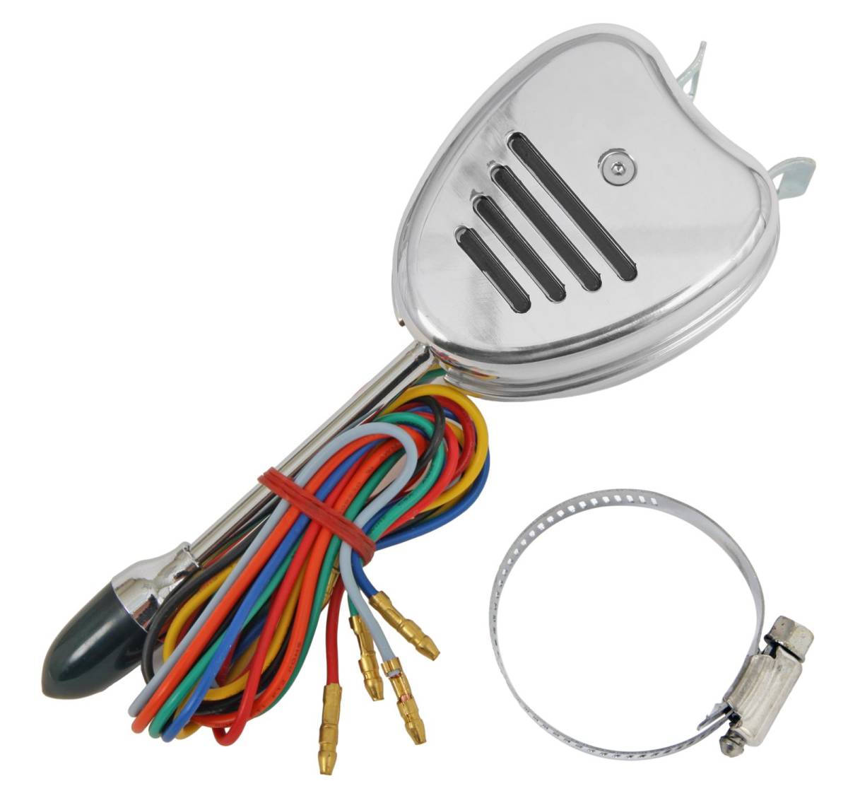 Turn Signal Switch, W/ Billet Cover "GROOVEY", Polished SYSTEM