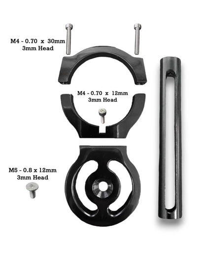 1.652" Race Belt Residual Slack Harness Collar - Black
