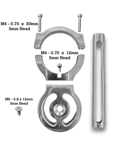1.50" Race Belt Residual Slack Harness Collar - Polished