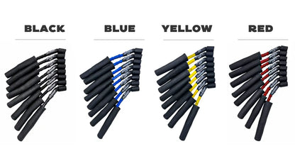 Granatelli GM LS & LT 0-Ohm 10" Blue High-Temp Spark Plug Wires w/ Kevlar Boots – 28-1545HTBLB