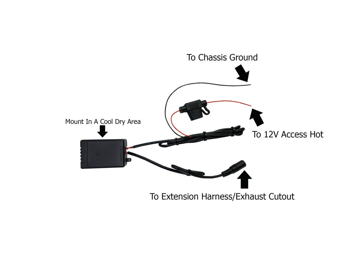 Granatelli Motor Sports Wireless Remote for Dual Exhaust Cutout Kits – 303510R-D
