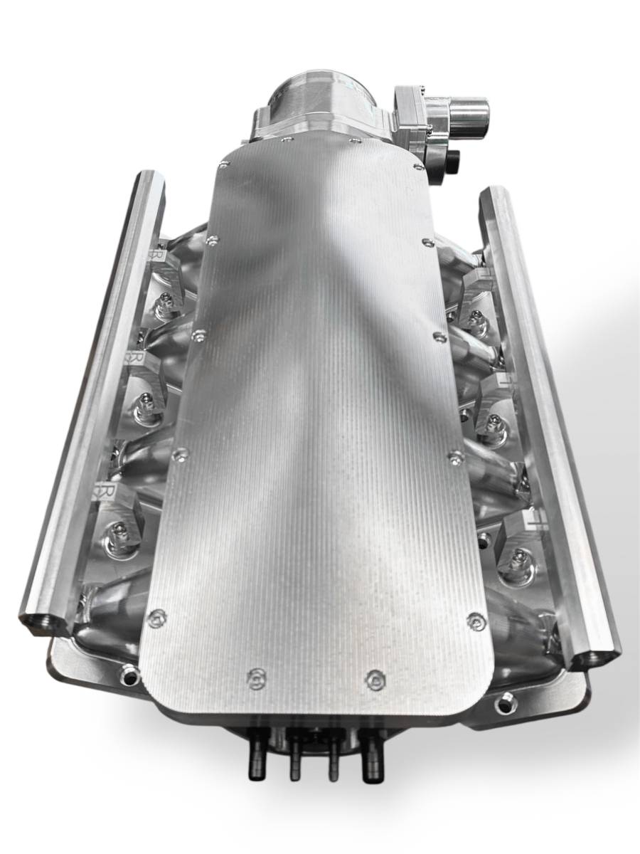 Granatelli Motor Sports ZILLA Silver Billet LS Manifold – 105MM Inlet -980105S