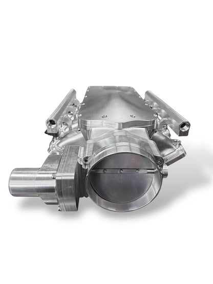 Granatelli Motor Sports ZILLA Silver Billet LS Manifold – 105MM Inlet -980105S