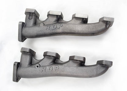 Rudy's High Flow Exhaust Manifolds w/ Up Pipes For 01-04 LB7 Duramax