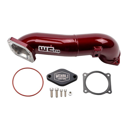 Wehrli 11-16 LML Duramax Passenger Side Upper Crossover Intercooler Pipe Kit