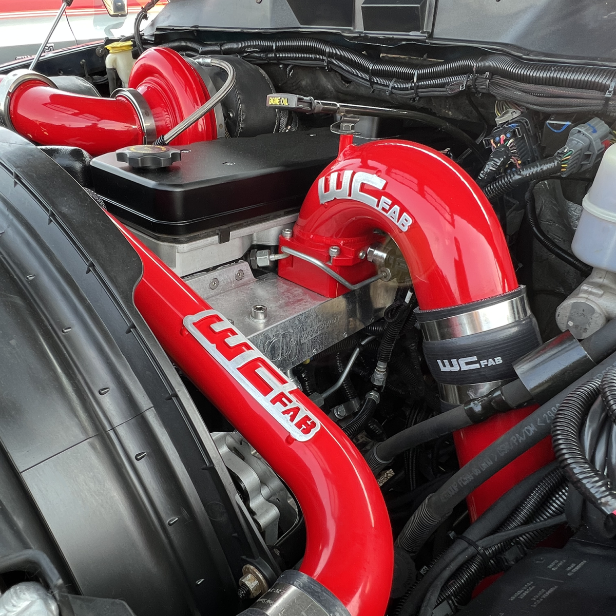 Wehrli 03-07 Dodge 5.9L Cummins 3.5in Intake Horn & Driver Side Intercooler Pipe Kit