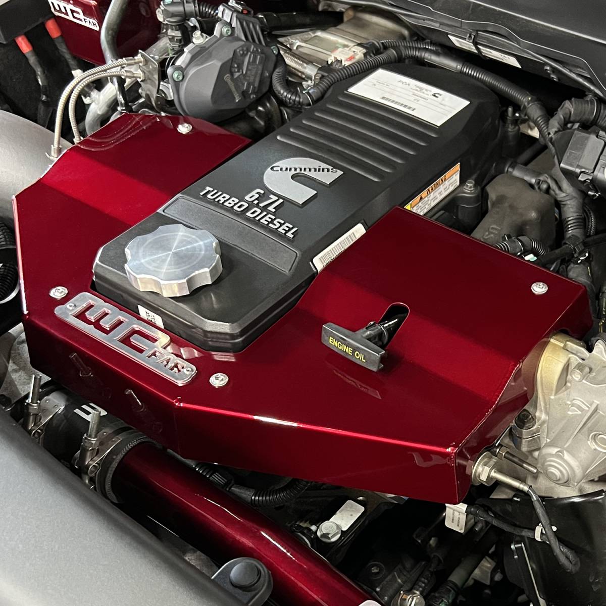 Wehrli 13-23 Dodge Cummins 6.7L Fabricated Aluminum Engine Cover