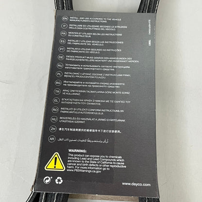 DAYCO Serpentine Belt 122.28" Effective Length Durable SPDM Black 5081223