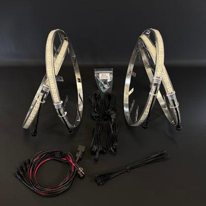 Double Row White Wheel Lights
