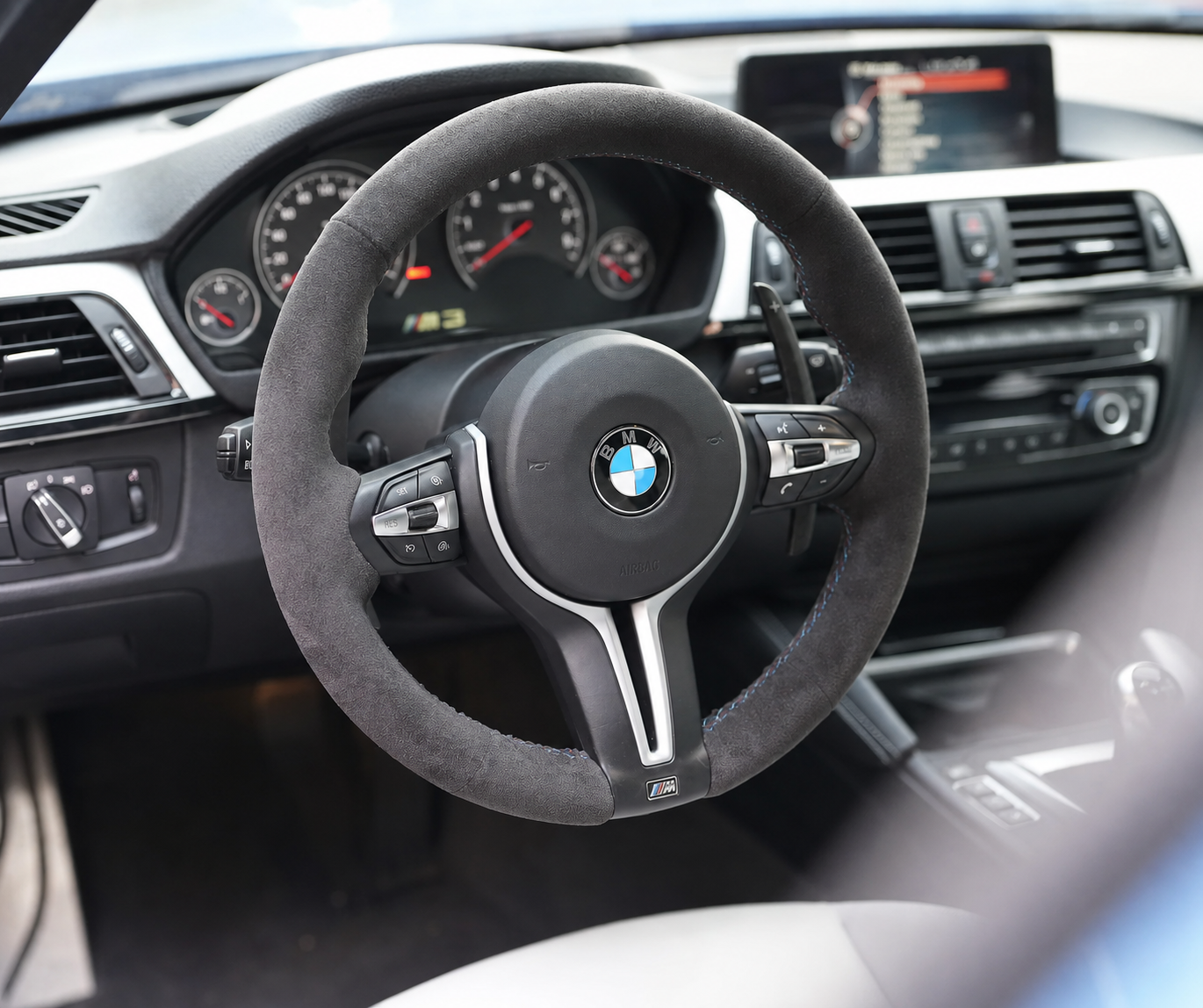 BMW F-Series Alcantara Suede Steering Wheel Cover DIY (Plain)