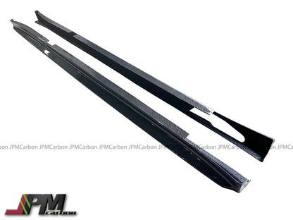 [JPMCarbon] 3D Style Carbon Fiber Side Skirt Add-on Lips Fits For 2018-2024 BMW G01 X3 / G02 X4 with M-sport Package Only