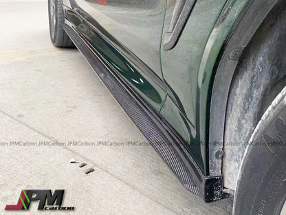 [JPMCarbon] 3D Style Carbon Fiber Side Skirt Add-on Lips Fits For 2018-2024 BMW G01 X3 / G02 X4 with M-sport Package Only