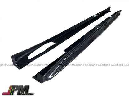 [JPMCarbon] 3D Style Carbon Fiber Side Skirt Add-on Lips Fits For 2018-2024 BMW G01 X3 / G02 X4 with M-sport Package Only