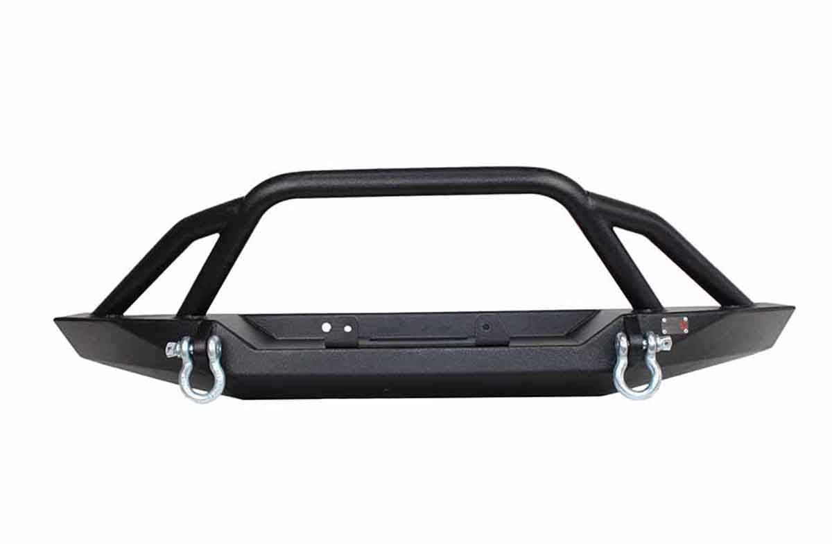 Fishbone Offroad Bullhead Front Winch Bumper with Grille Guard for 1984-2001 Jeep Cherokee FB22060