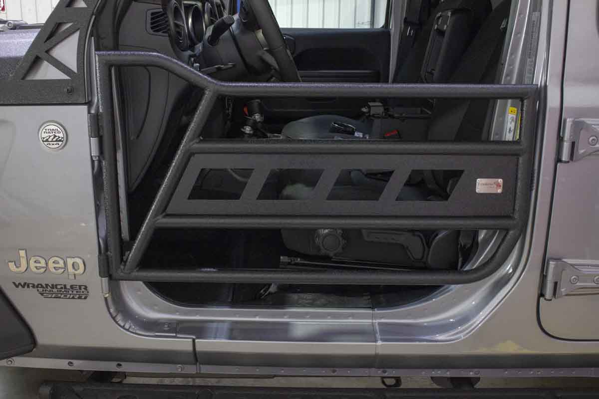 Fishbone Offroad Front Tube Doors for 2018-2025 Jeep Wrangler JL FB24087