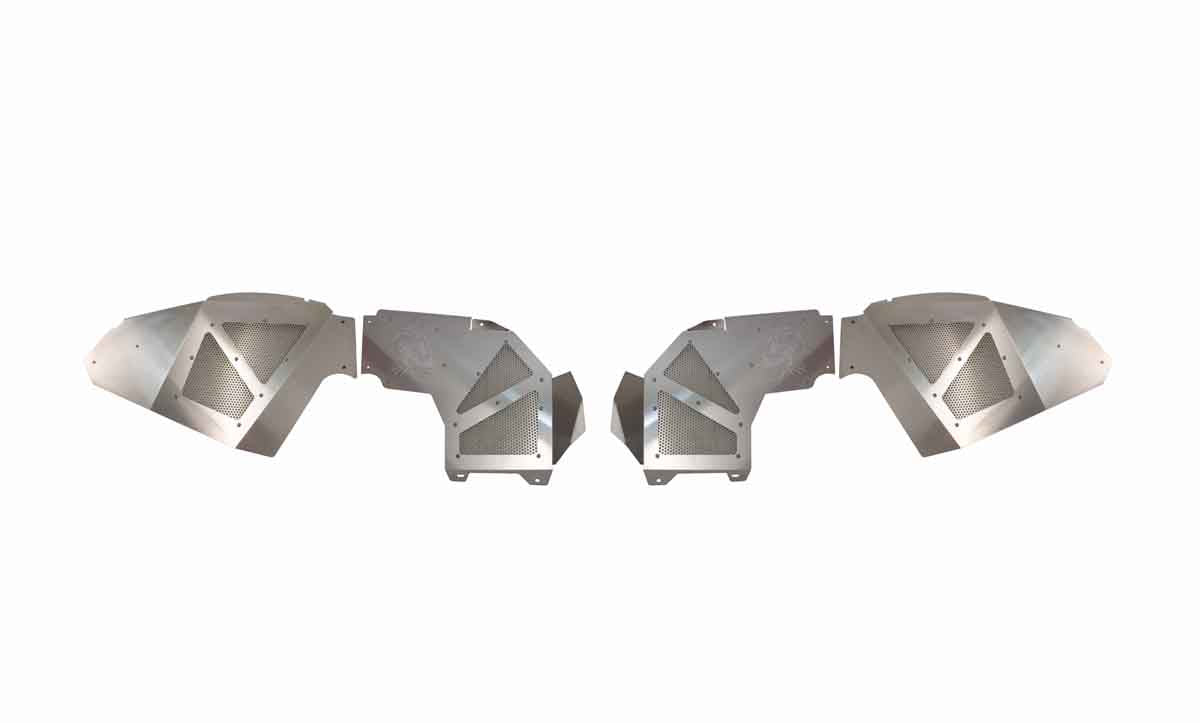 Fishbone Offroad 2018-Current Jeep Wrangler JL Raw Aluminum Inner Fenders - Legacy Model - Set FB33108