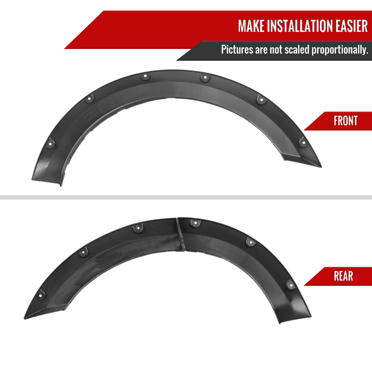 2021-2024 Ford Bronco Sport Pocket Rivet Style Fender Flares