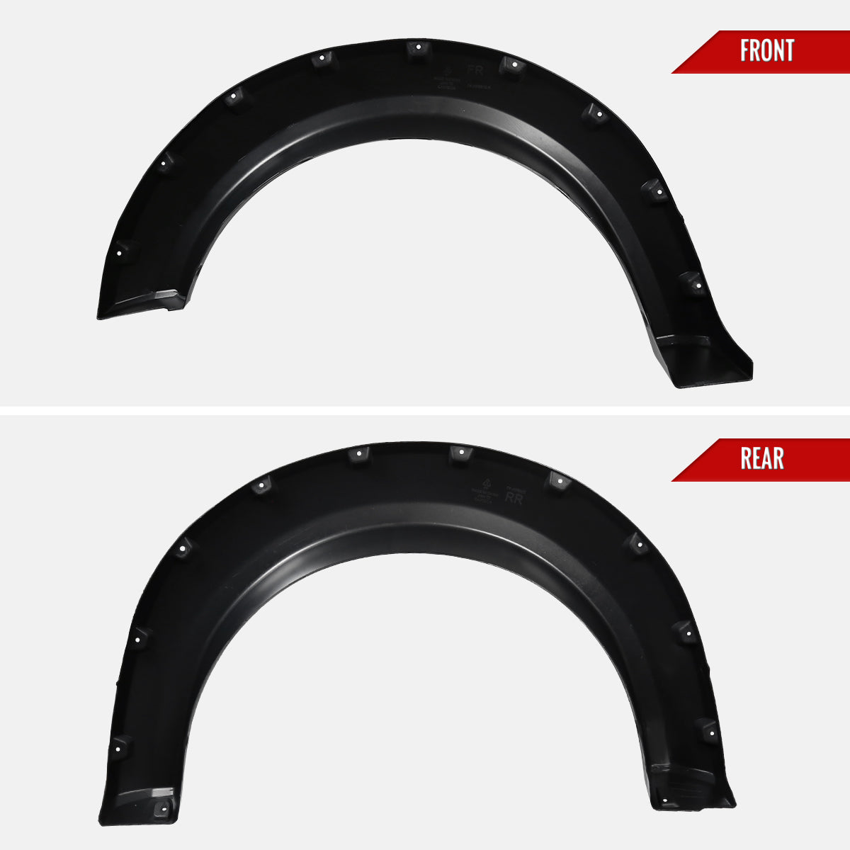 2009-2014 Ford F-150 Styleside Textured Rivet Style Fender Flares