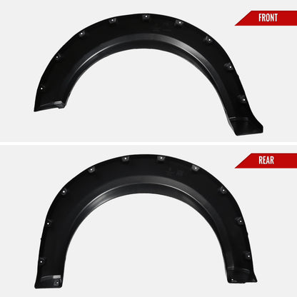 2009-2014 Ford F-150 Styleside Textured Rivet Style Fender Flares