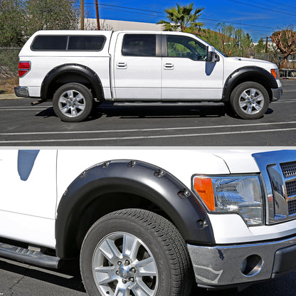 2009-2014 Ford F-150 Styleside Smooth Rivet Style Fender Flares