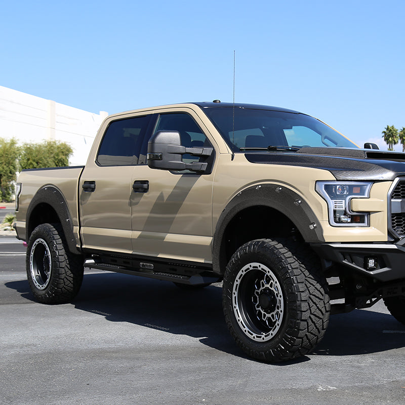 2015-2017 Ford F-150 Styleside Textured Rivet Style Fender Flares