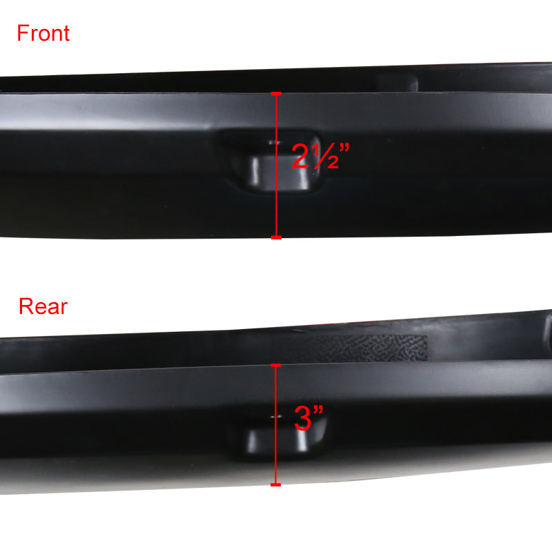 2015-2017 Ford F-150 Styleside Smooth Rivet Style Fender Flares