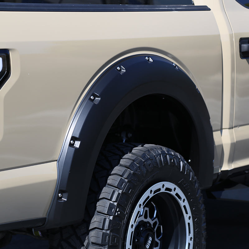 2015-2017 Ford F-150 Styleside Smooth Rivet Style Fender Flares