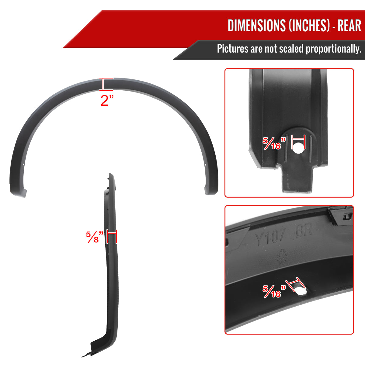 2018-2020 Ford F-150 Smooth Factory Style Fender Flares
