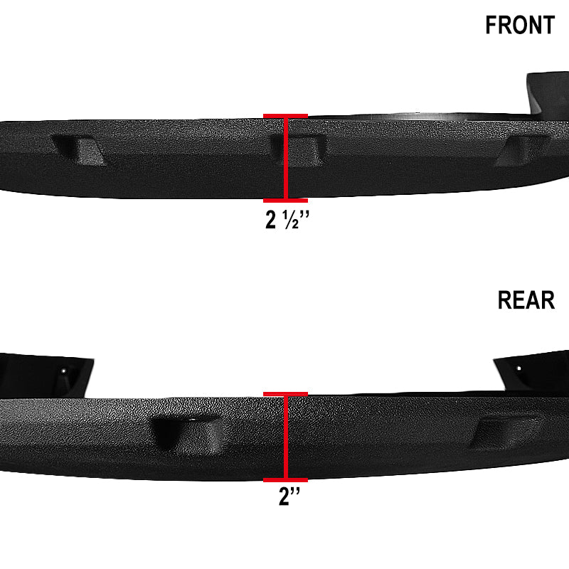 2011-2016 Ford F-250/F-350 SuperDuty Styleside Textured Rivet Style Fender Flares