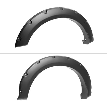 2023-2024 Ford F250 F350 Matte Black Rivet Style Fender Flares