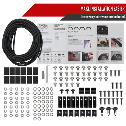 2023-2024 Ford F250 F350 Matte Black Rivet Style Fender Flares