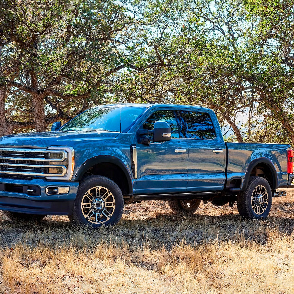 2023-2024 Ford F250 F350 Matte Black Rivet Style Fender Flares