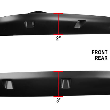 2002-2009 Dodge RAM 1500/2500/3500 Smooth Rivet Style Fender Flares