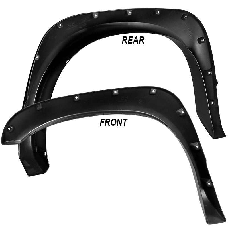 2002-2008 Dodge RAM 1500/ 2003-2009 RAM 2500 3500 Rough Textured Rivet Style Fender Flares