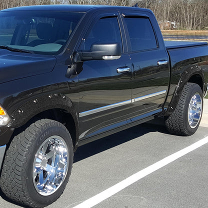 2009-2018 Dodge RAM 1500 / 2019-2021 RAM Classic Fleetside Textured Rivet Style Fender Flares