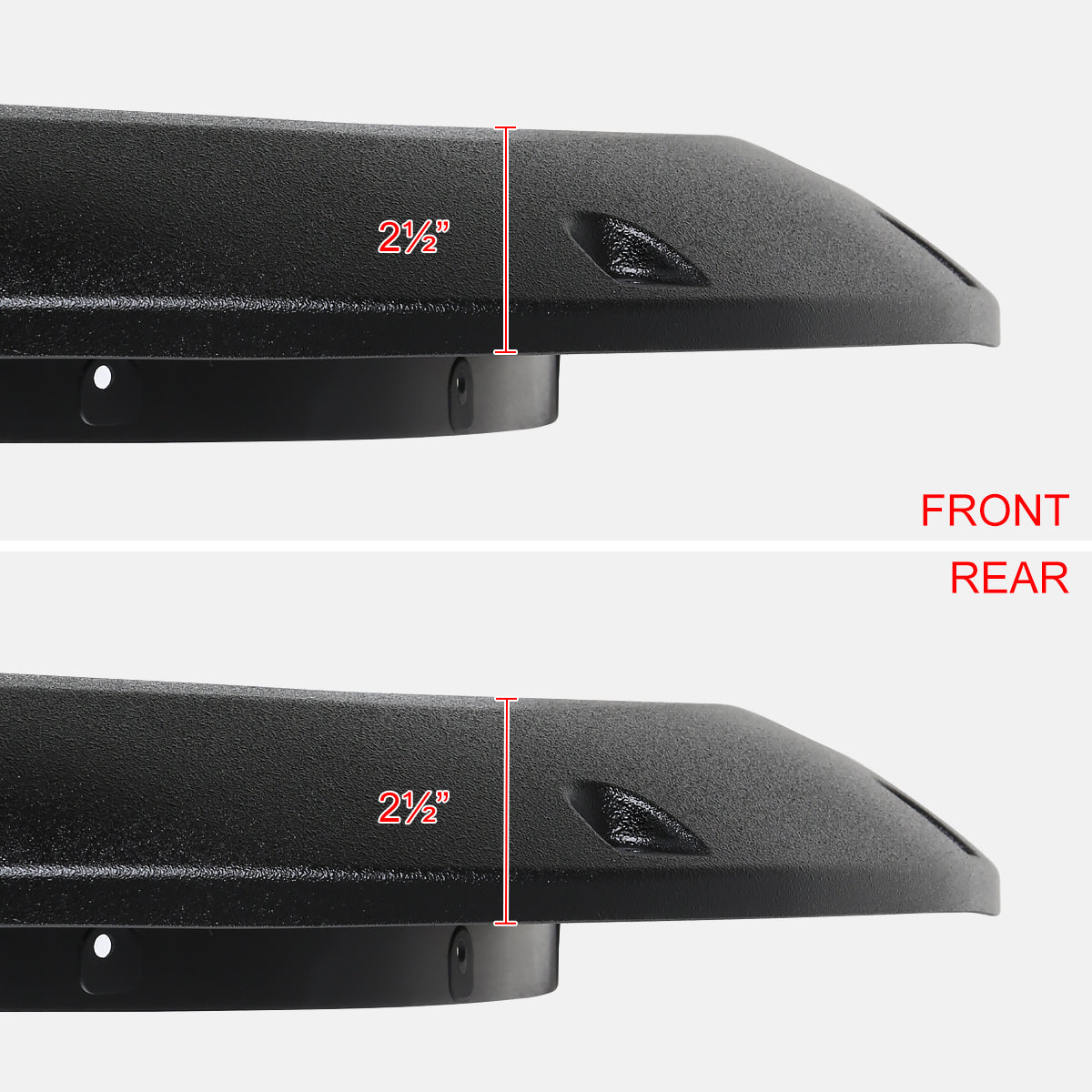 2019-2024 Dodge RAM 1500 Textured Rivet Style Fender Flares