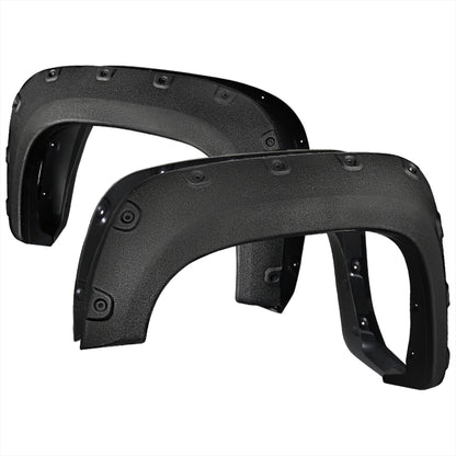 2007-2013 GMC Sierra 1500 Fleetside Textured Rivet Style Fender Flares