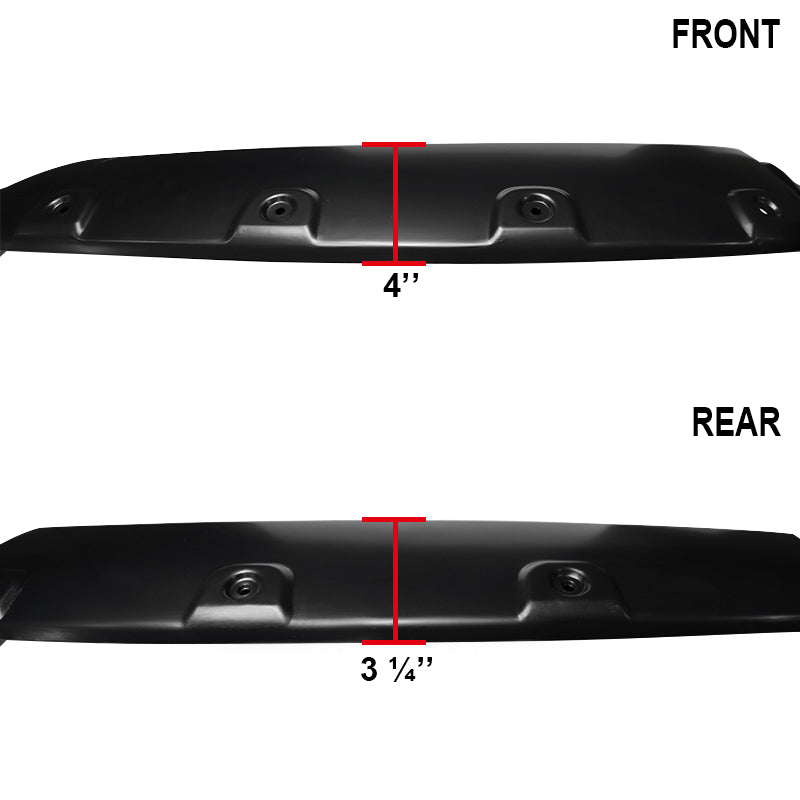 2007-2013 GMC Sierra 1500 Matte Black Polypropylene Fender Flares