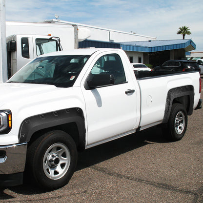 2016-2018 GMC Sierra 1500 Fleetside Textured Rivet Style Fender Flares