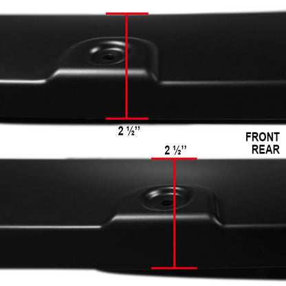 2016-2018 GMC Sierra 1500 Fleetside Smooth Rivet Style Fender Flares