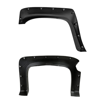 2007-2013 Chevrolet Silverado 1500 69.3" Fleetside Black Smooth Polypropylene Fender Flares