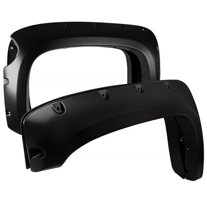 2007-2013 Chevrolet Silverado 1500 69.3" Fleetside Black Smooth Polypropylene Fender Flares