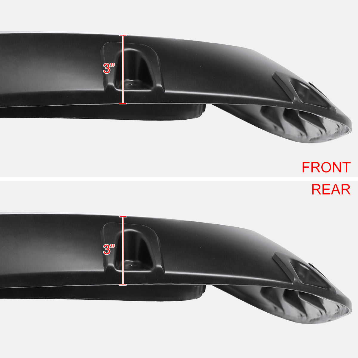 2007-2013 Chevrolet Silverado 1500 69.3" Bed Fleetside Smooth Polypropylene Fender Flares