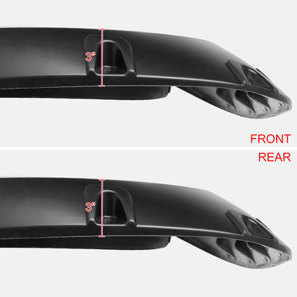 2007-2013 Chevrolet Silverado 1500 69.3" Bed Fleetside Smooth Polypropylene Fender Flares