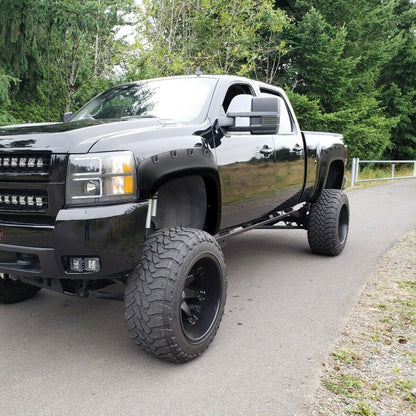 2007-2013 Chevrolet Silverado 1500/2500HD/3500HD Fleetside Smooth Rivet Style Fender Flares