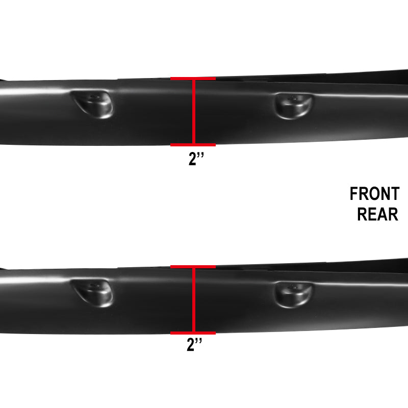 2005-2011 Toyota Tacoma Fleetside 6" Long Bed Smooth Rivet Style Fender Flares