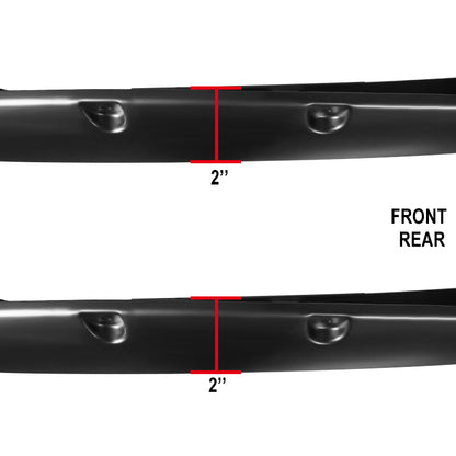 2005-2011 Toyota Tacoma Fleetside 6" Long Bed Smooth Rivet Style Fender Flares