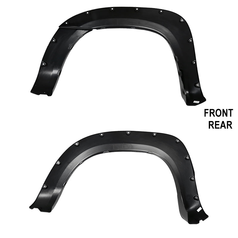 2005-2011 Toyota Tacoma Fleetside 6" Long Bed Smooth Rivet Style Fender Flares