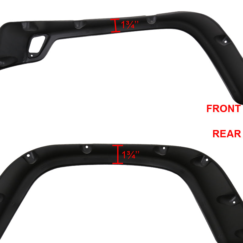 1997-2006 Jeep Wrangler TJ Textured Extended Fender Flares