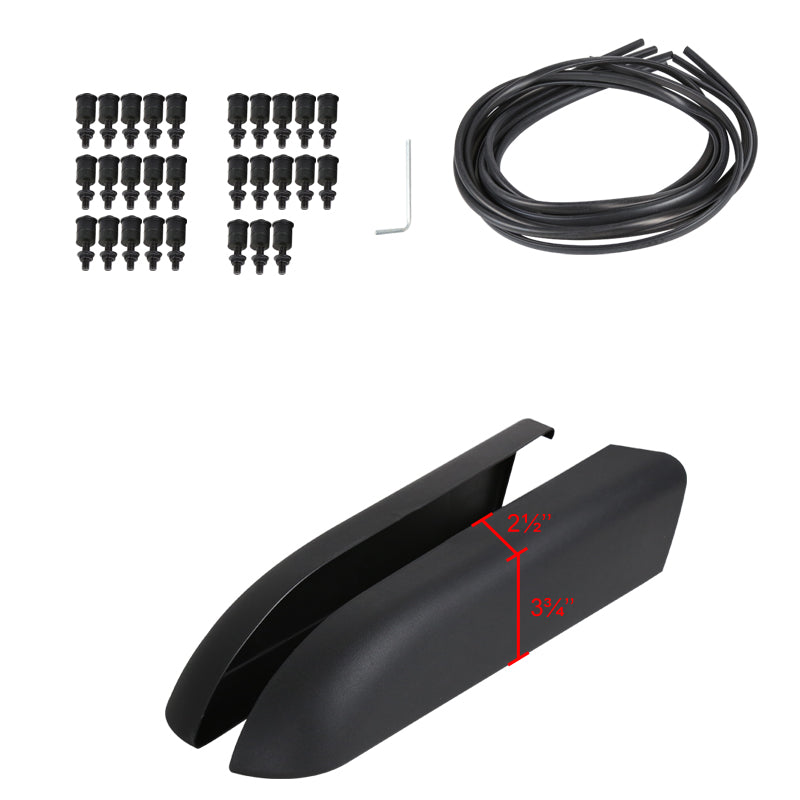 1997-2006 Jeep Wrangler TJ Textured Extended Fender Flares